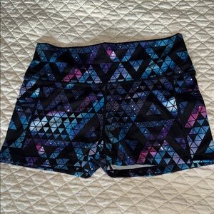 Constantly Varied Gear Large Galaxy Geo Athletic Shorts - Blue/Purple/Black